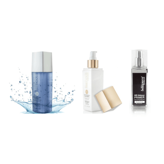 Cleansing Milk, Toner + HD Primer Trio