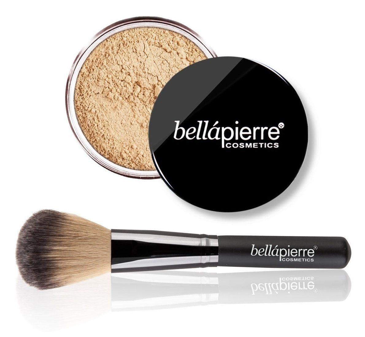 Mineral Foundation set Face Mineral Makeup SG Mineral Foundation Cinnamon AND Foundation Brush