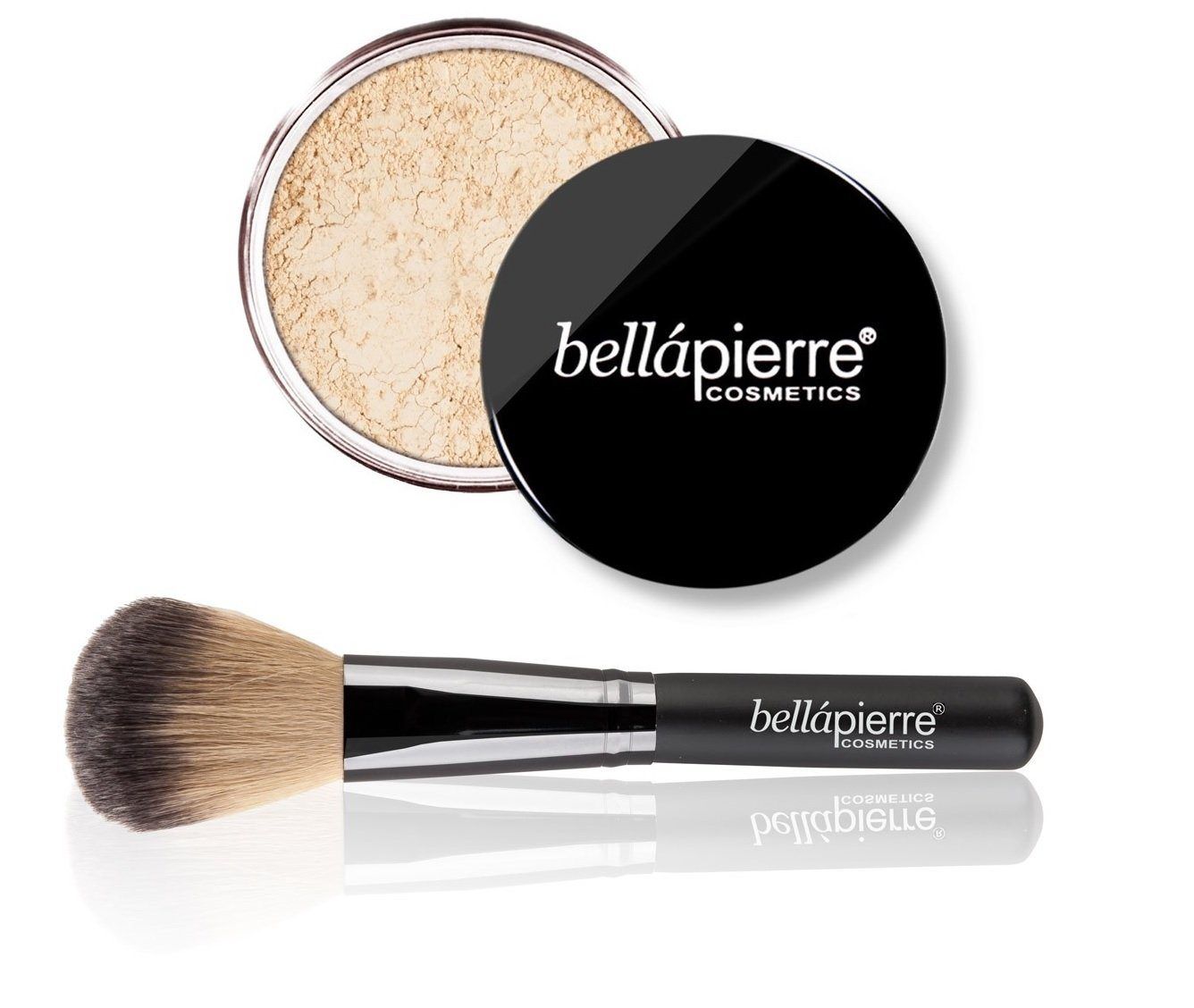 Mineral Foundation set Face Mineral Makeup SG Mineral Foundation Ivory AND Foundation Brush