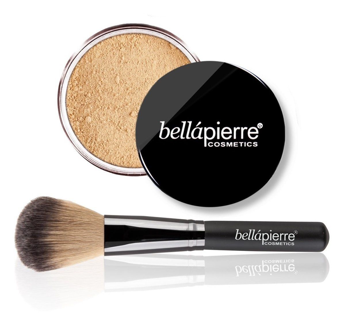 Mineral Foundation set Face Mineral Makeup SG Mineral Foundation Nutmeg AND Foundation Brush